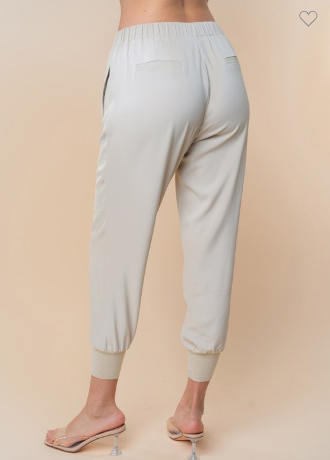 Tan High Waisted Joggers