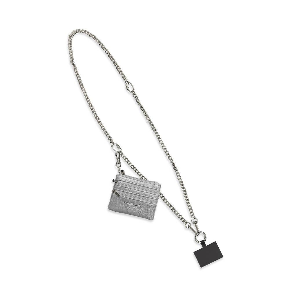 Clip & Go Crossbody Phone Accessory : Gun Metal