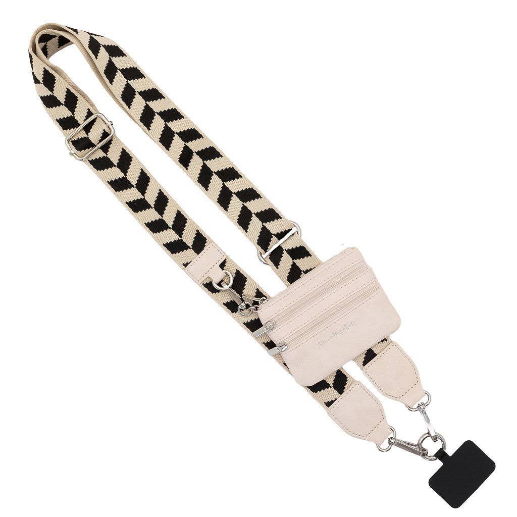 Clip & Go Crossbody Strap w/Zippered Pouch: Leopard