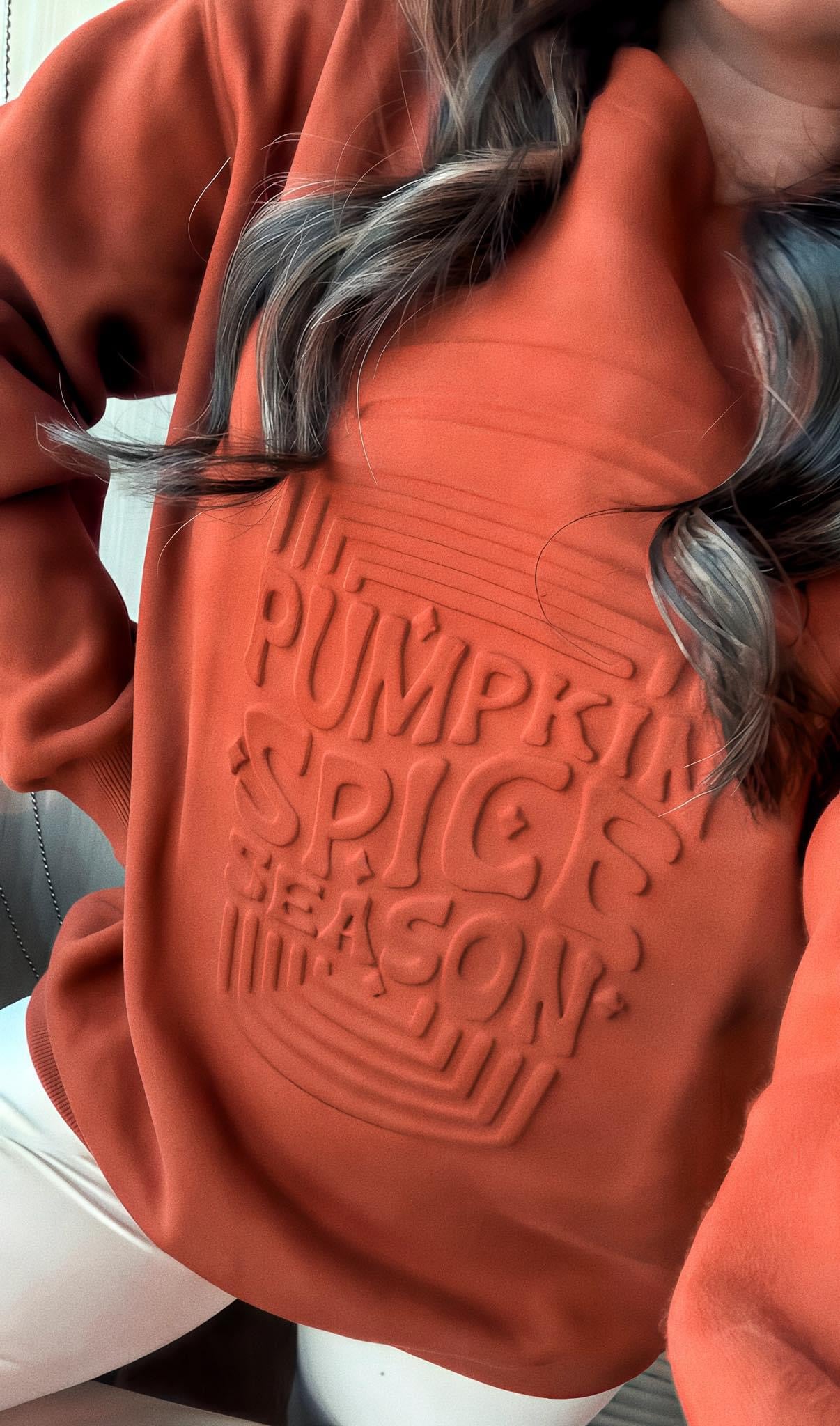 Embossed 3D Pumpkin Spice Maze