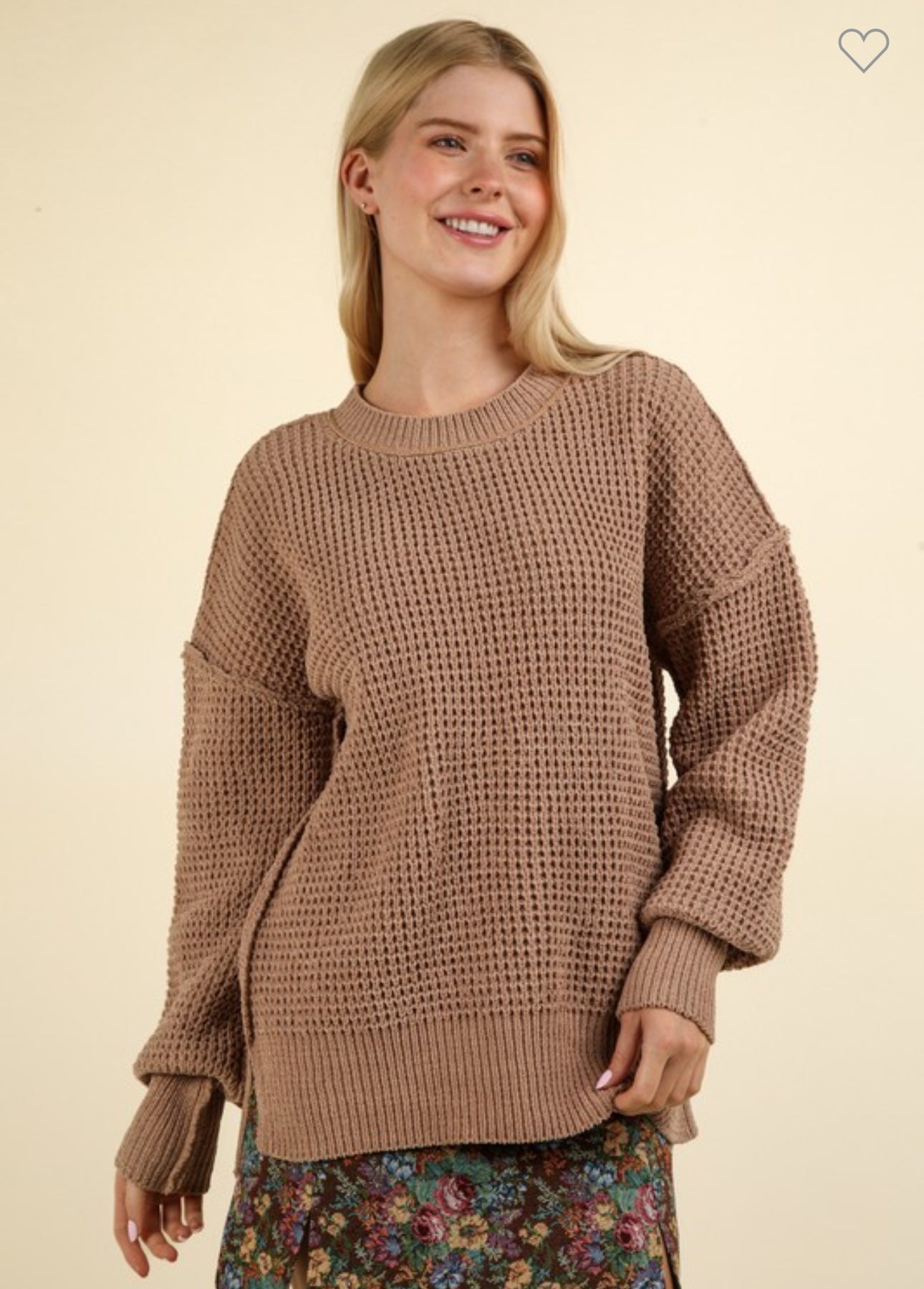 Taupe Soft Comfy Knit Sweater