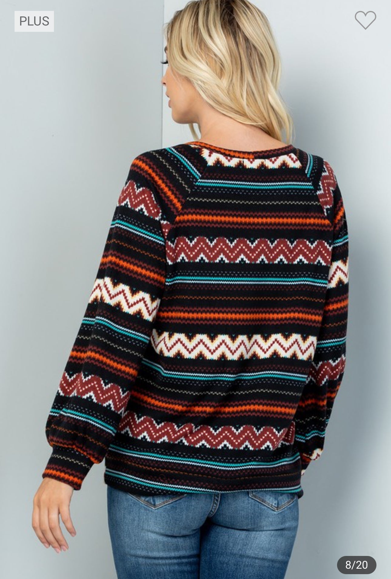 Black Aztec Top