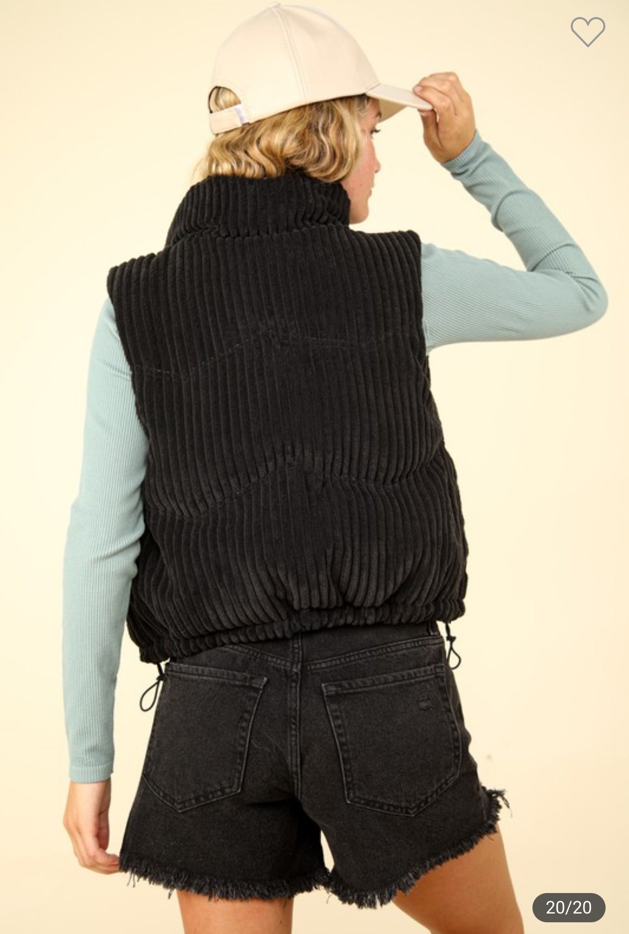 Black Corduroy Vest