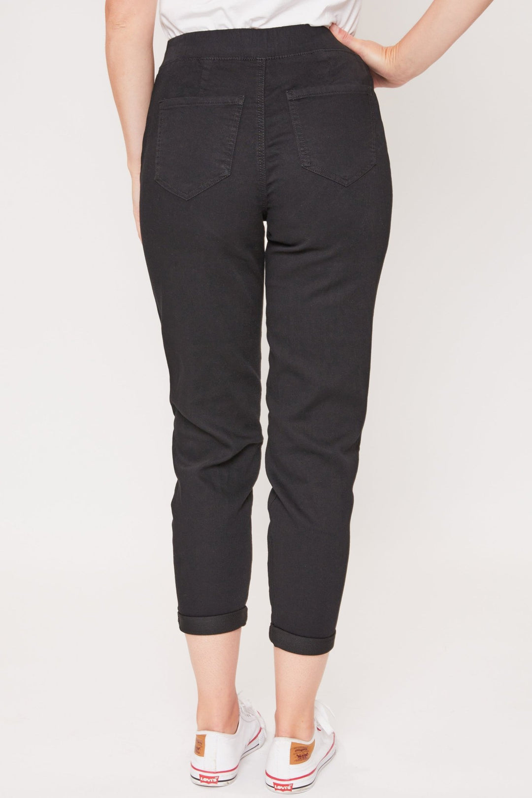 Black Mid Rise Joggers