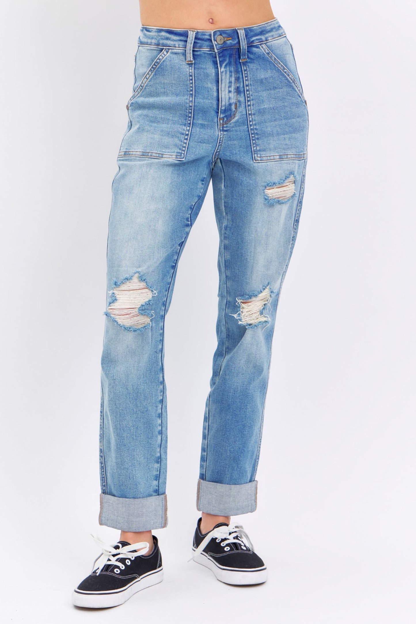 Judy Blue High-Rise Patch Pocket Jeans