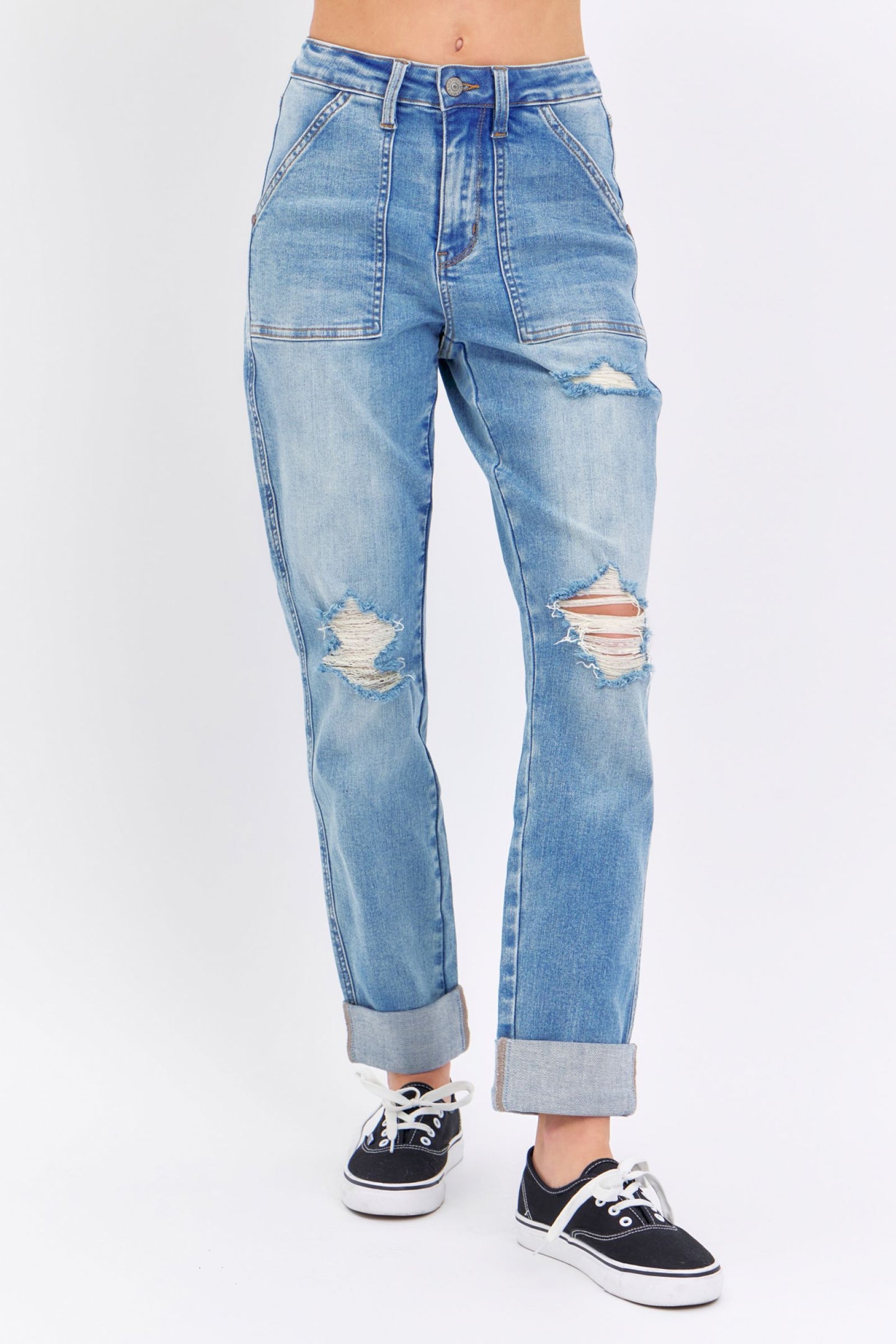 Judy Blue High-Rise Patch Pocket Jeans