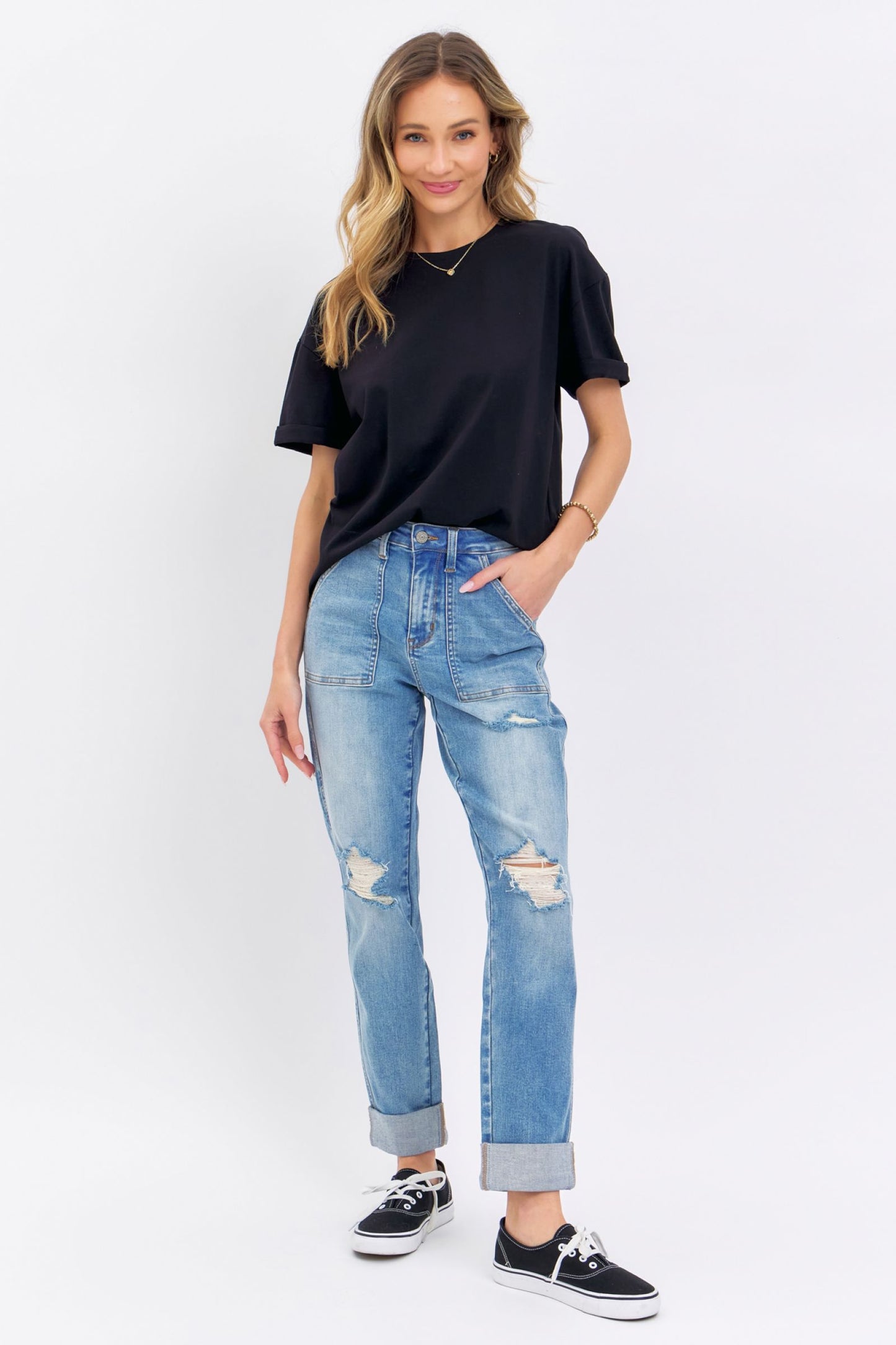 Judy Blue High-Rise Patch Pocket Jeans