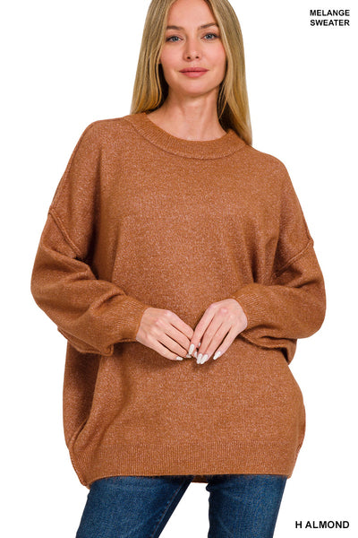 Almond Melange Sweater